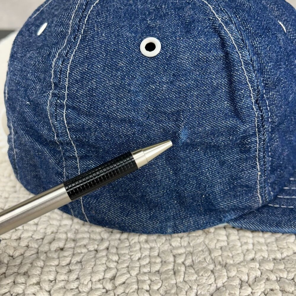 Vintage Kenna Welding Snapback Trucker Hat OSFA Denim Patch Cap Workwear Blue - Picture 8 of 8